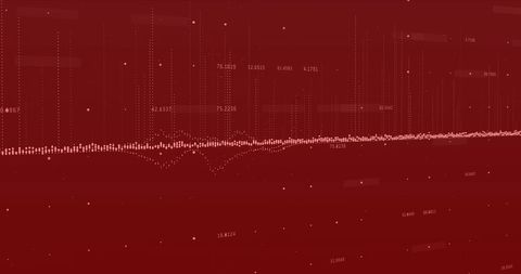 Digital Financial Data Visualization on Red Background - Download Free Stock Images Pikwizard.com