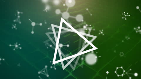 Dynamic Molecular Network Animation with Triangular Connective Design