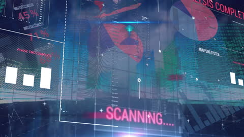 Futuristic Data Processing with Globe Arrows