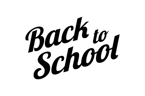 Back to school text with transparent background for education use