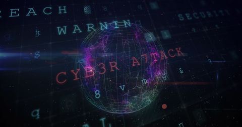 Digital Globe Representing Cybersecurity Threats - Download Free Stock Images Pikwizard.com