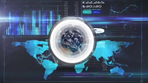 Global Finance and Data Analytics Animation