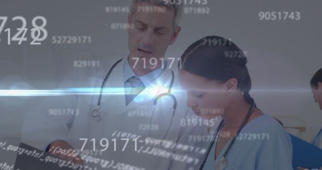 Medical Professionals Analyzing Data in Futuristic Environment - Download Free Stock Images Pikwizard.com