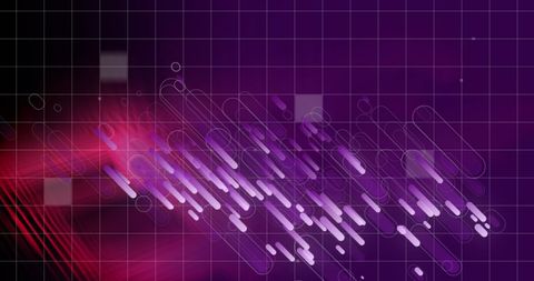 Abstract Digital Purple Geometric Pattern with Grid Overlay - Download Free Stock Images Pikwizard.com