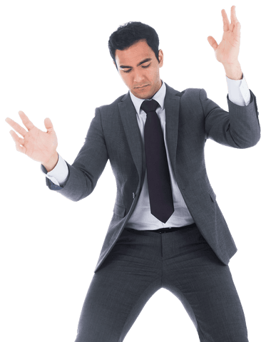 transparent businessman gesturing hands upward - Download Free Stock Videos Pikwizard.com