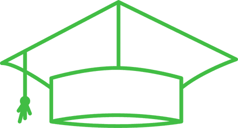 green student hat illustration on transparent background - Download Free Stock Videos Pikwizard.com