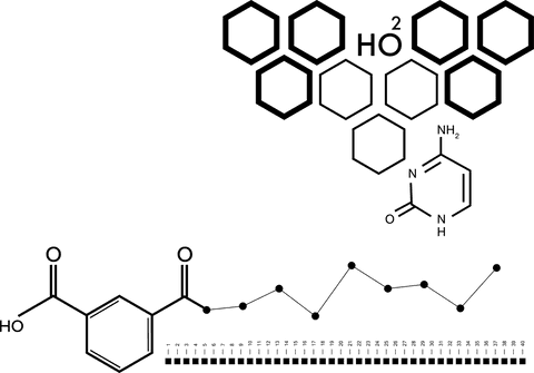 Molecular structure symbol set on transparent background