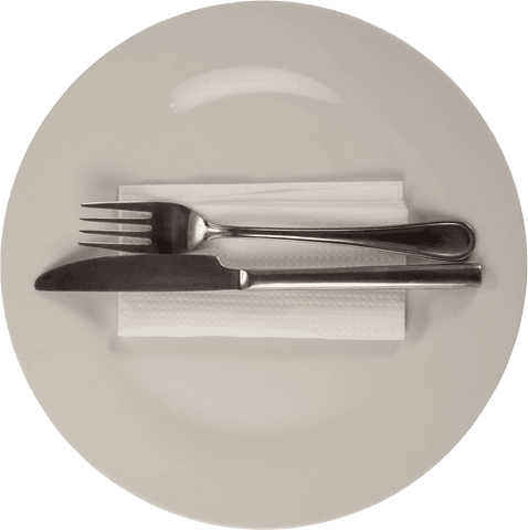 transparent plate setup with utensils on napkin ready for meal - Download Free Stock Videos Pikwizard.com