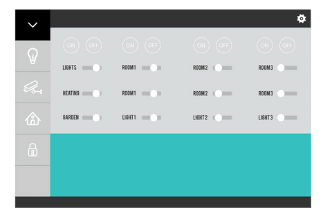 smart home control panel ui on transparent background - Download Free Stock Videos Pikwizard.com