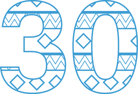 Digital 30 Number with Pattern on Transparent Background - Download Free Stock Videos Pikwizard.com
