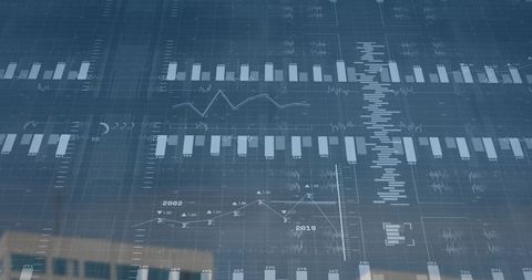 Digital Financial Dashboard With Charts and Analytics Overlay