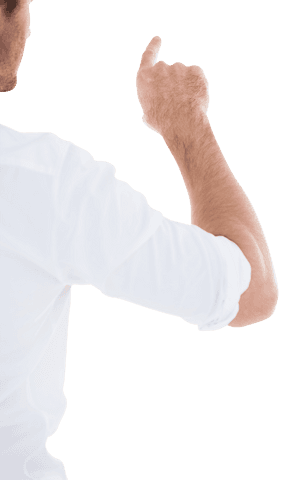 Businessman in White Shirt Transparently Pointing with Finger - Download Free Stock Videos Pikwizard.com