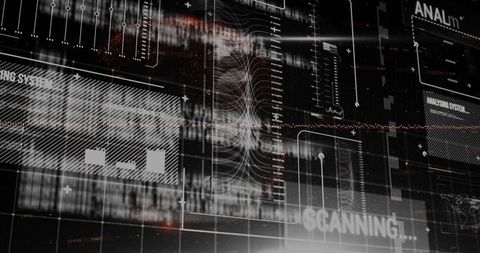 Digital Interface with Data Streams and Analytics Visuals - Download Free Stock Images Pikwizard.com