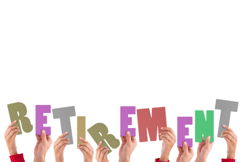 hands holding retirement letters on transparent background - Download Free Stock Videos Pikwizard.com