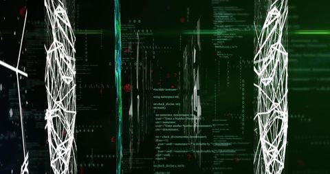 abstract digital data processing matrix - Download Free Stock Images Pikwizard.com