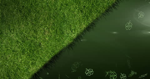 Vibrant Animation of Clover and Grass Graphics