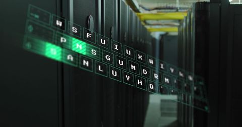 Data Streams Flowing in Modern Server Room Visualizing Processing - Download Free Stock Images Pikwizard.com