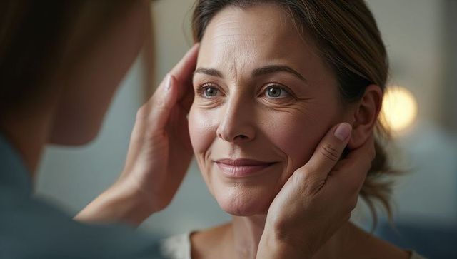 Middle-Aged Woman Cherishing Intimate Friendship Moment