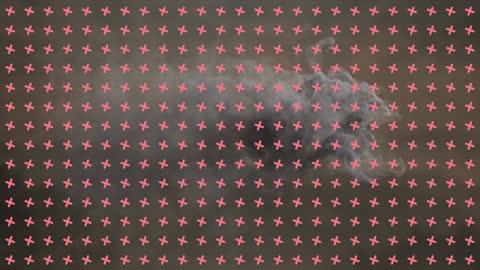 Abstract Virtual Pattern with Cloud and X-Marks