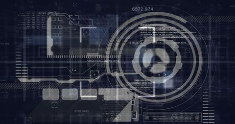 Abstract Digital Data Network with Futuristic Elements - Download Free Stock Images Pikwizard.com