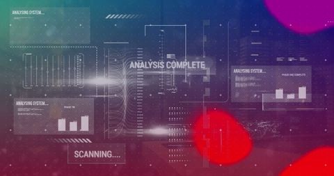 Futuristic Data Analysis Interface on Abstract Background - Download Free Stock Images Pikwizard.com