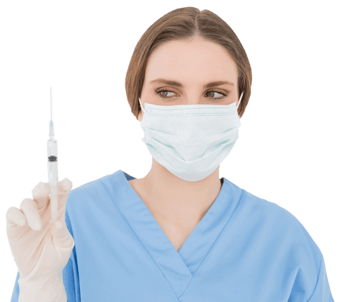 transparent doctor holding syringe viewing patient care procedure - Download Free Stock Videos Pikwizard.com