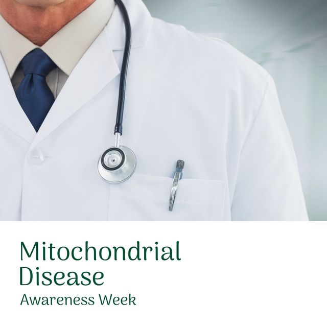 Doctor Promoting Mitochondrial Disease Awareness - Download Free Stock Templates Pikwizard.com