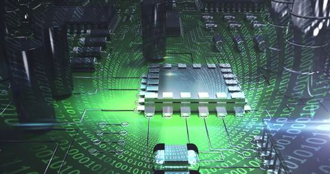 Digital Circuit Board with Binary Codes Innovation Concept - Download Free Stock Images Pikwizard.com