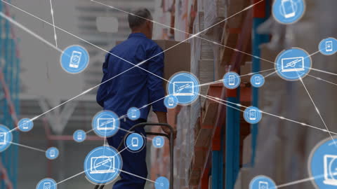 Digital Network Overlapping Warehouse Operations and Logistics