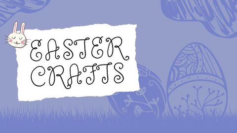easter crafts artistic minimalistic design invitation - Download Free Stock Templates Pikwizard.com