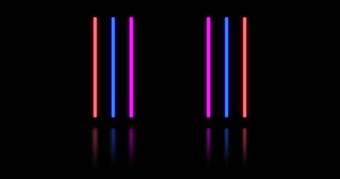 Vibrant Neon Lines on Black Background - Download Free Stock Images Pikwizard.com