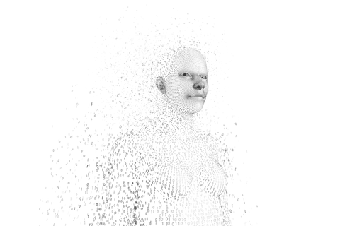 fragmented 3d binary human model on transparent background - Download Free Stock Videos Pikwizard.com