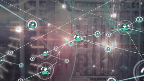 Futuristic Global Network Connection Digital Interface