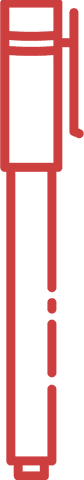 red pen icon on transparent background for writing and work concepts - Download Free Stock Videos Pikwizard.com