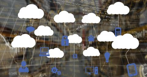 Cloud Computing Concepts in Warehouse Environment - Download Free Stock Images Pikwizard.com