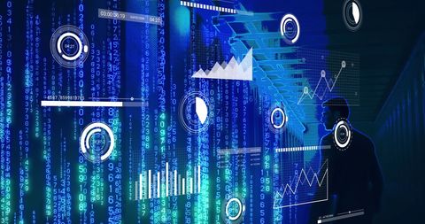 it technician analyzing digital data on server - Download Free Stock Images Pikwizard.com