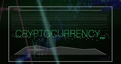 Cryptocurrency Data Processing Interface with Global Security Elements - Download Free Stock Images Pikwizard.com