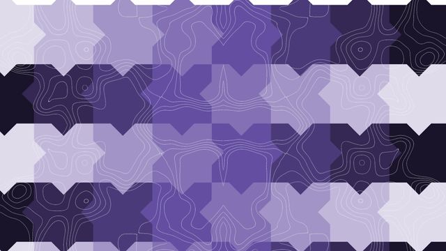 Abstract geometric pattern with purple and white hues featuring animated movement, ideal for digital designs, website backgrounds, and contemporary presentations in art and visual projects.