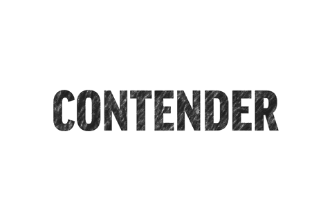 Contender Text on Transparent Background