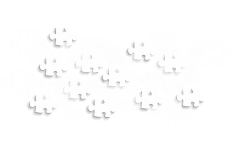 scattered white puzzle pieces over transparent background - Download Free Stock Videos Pikwizard.com
