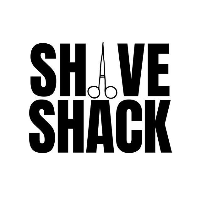 Shave Shack Text with Scissors Logo on White Background - Download Free Stock Videos Pikwizard.com
