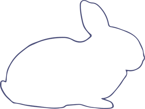 Minimalistic Rabbit Silhouette on Transparent Background - Download Free Stock Videos Pikwizard.com