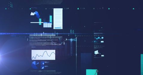 Futuristic Data and Analytics on Digital Screens - Download Free Stock Images Pikwizard.com
