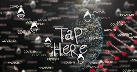 Interactive Call to Action in COVID-19 Modern Pandemic Overlay