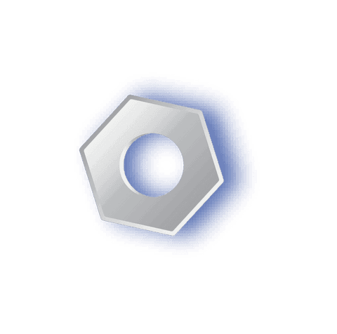 steel hex nut floating in blue halo, transparent background - Download Free Stock Videos Pikwizard.com