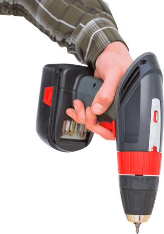 hand holding cordless drill with transparent background - Download Free Stock Videos Pikwizard.com