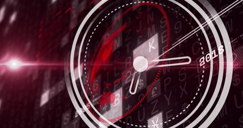 Digital Clock Overlay on Global Data Technology Background - Download Free Stock Images Pikwizard.com