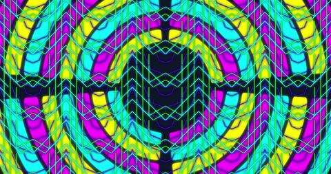 Vibrant Kaleidoscopic Shapes with Energetic Neon Colors - Download Free Stock Images Pikwizard.com