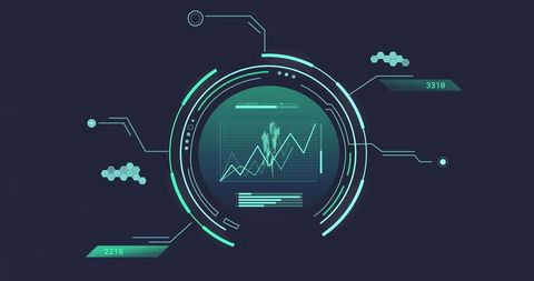 Futuristic Digital Dashboard Displaying Global Data - Download Free Stock Images Pikwizard.com