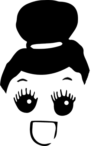 black emoji face with eyes and mouth on transparent background - Download Free Stock Videos Pikwizard.com